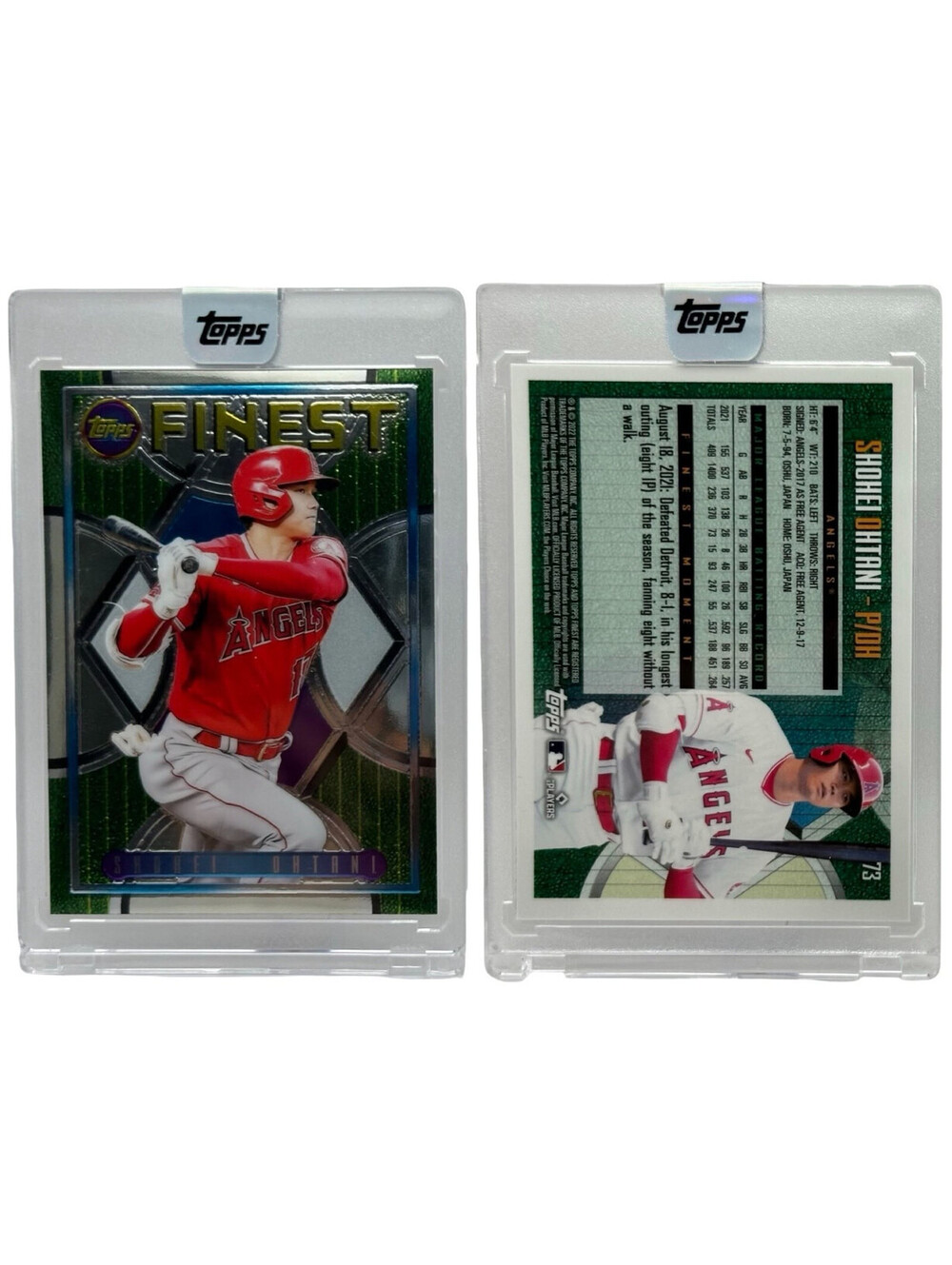 2022  Topps Finest Flashbacks Shohei Ohtani #73 Los Angeles Angels
